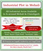 Industrial Plots in & Around Mohali, Chandigarh at reasonable price