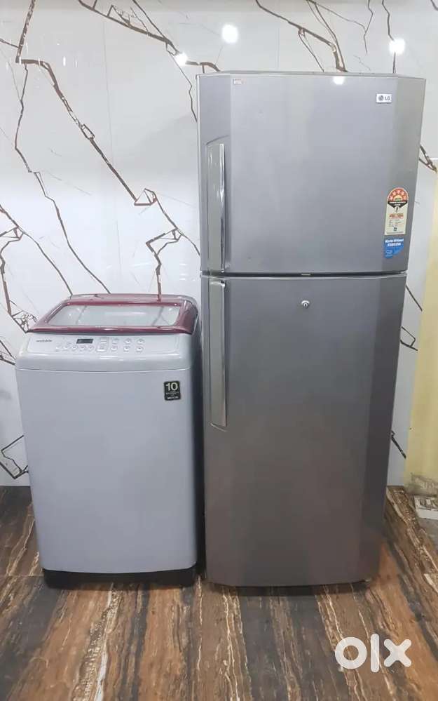 Samsung top load fully automatic washing machine and Lg refrigerator