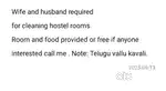 Wifi and husband  Room clinging Room' food free