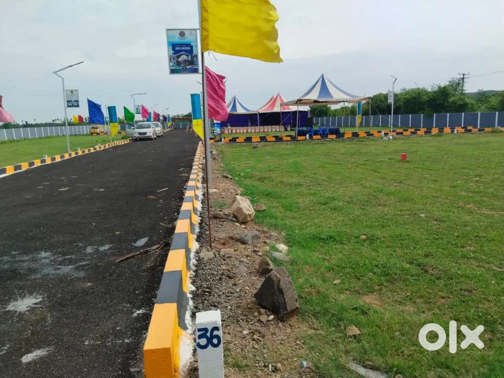 GST ROAD  LOW COST VILLA PLOTS Bank loan available