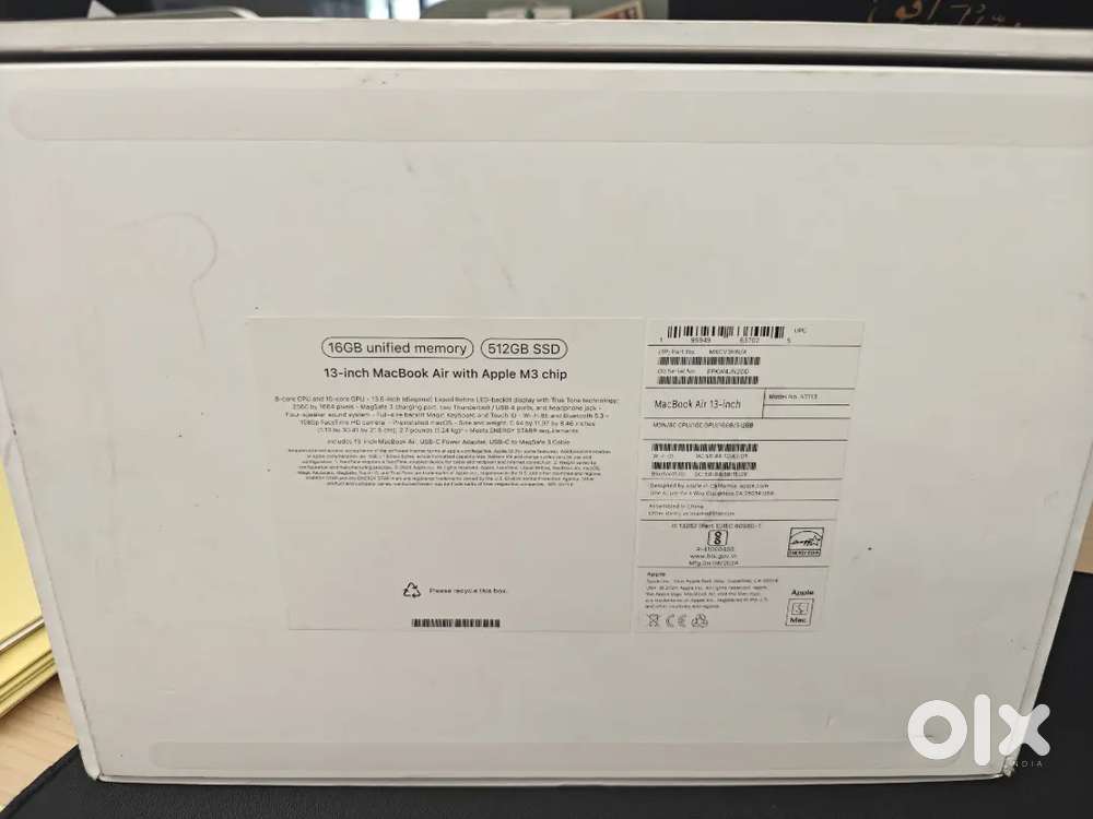 MacBook Air M3, 16GB/512GB, Like New