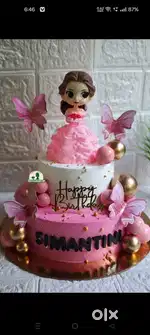 Homemade cake ke liye contact Karen. 100% eggless cake
