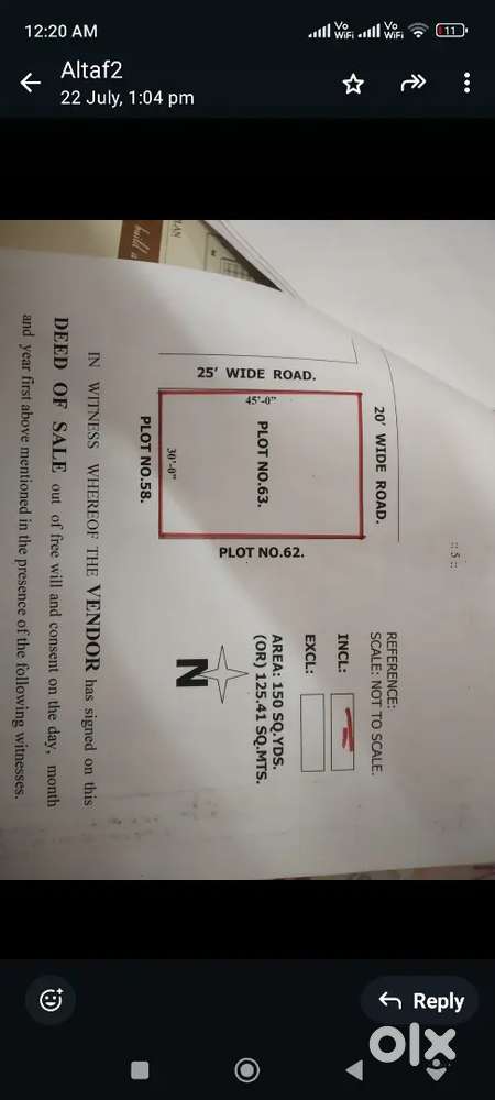 Urgent Register plot for sale in balapur Dream city near Bala garden