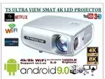 4K Quality LED FHD Projector watching Movies on big 400 Screen at Home