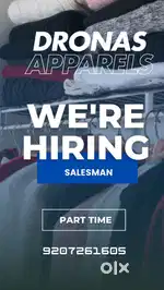 Urgent requirement .. salesman part time