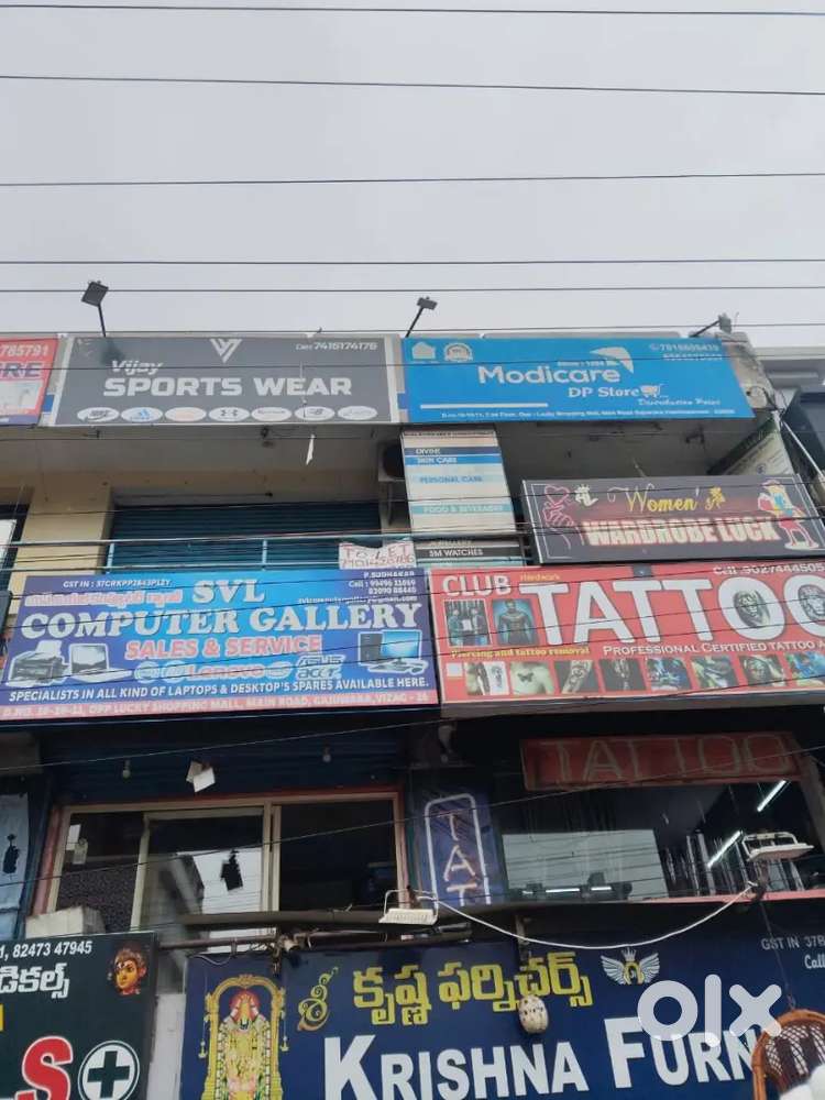 Shop for rent opposite lucky shopping mall Gajuwaka