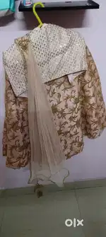 Traditional Lehnga, Choli ( off shoulder pattern)with Dupatta