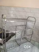 Stainless kitchen utensils stand