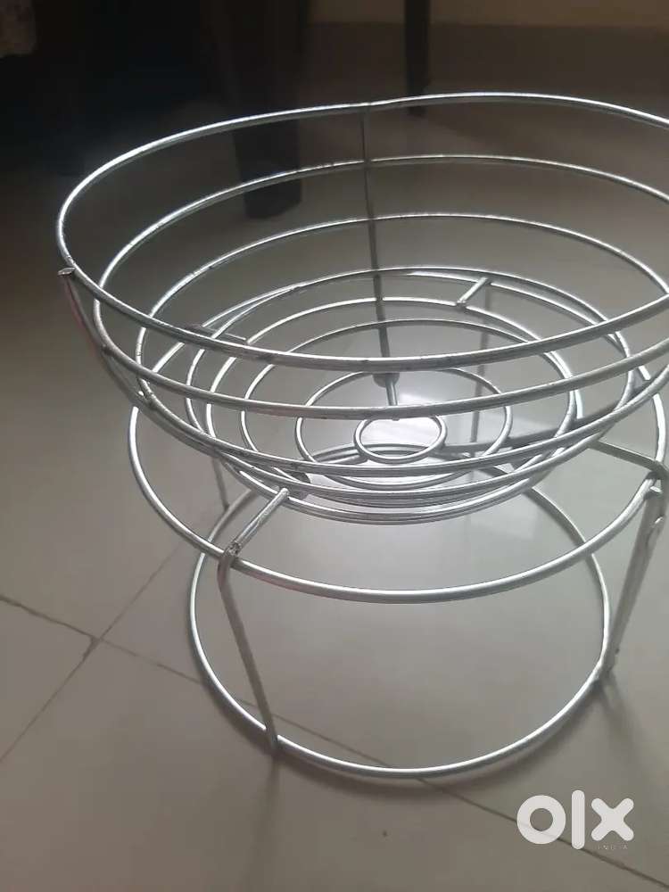 Steel made fruit dish n dustbin  holder for modular kitchen