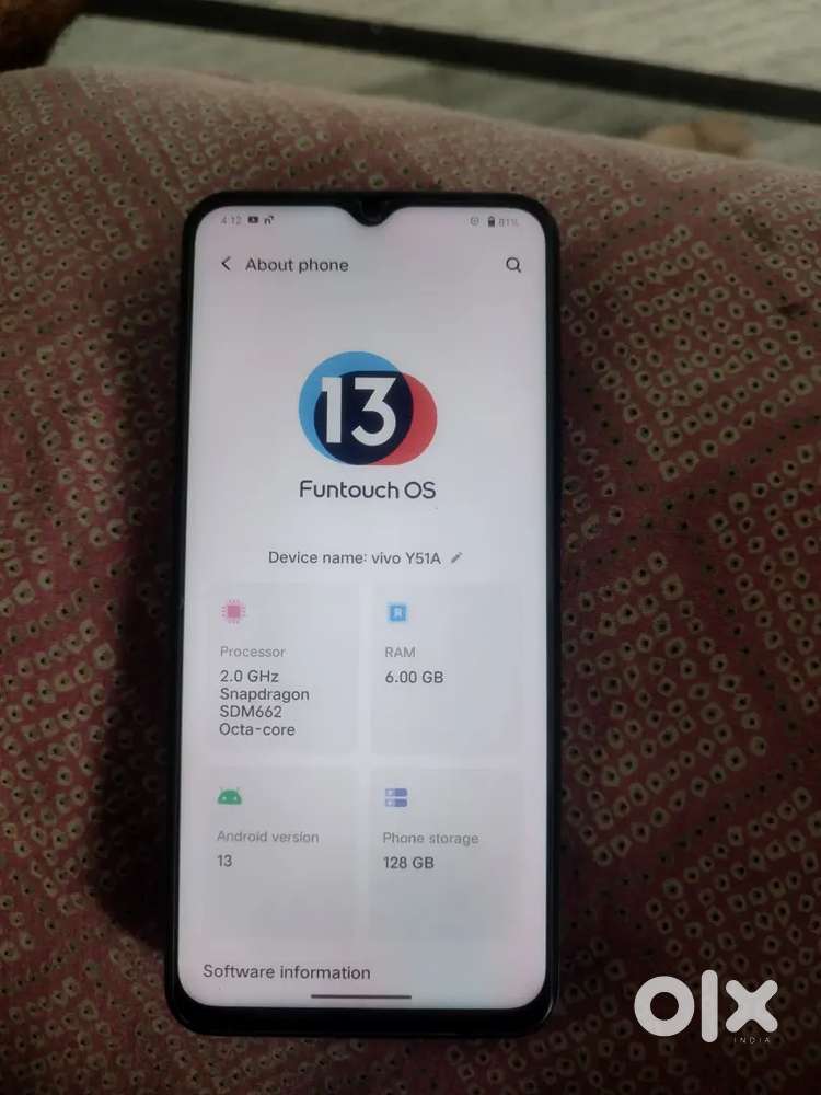 Vivo y 51 all original all okk