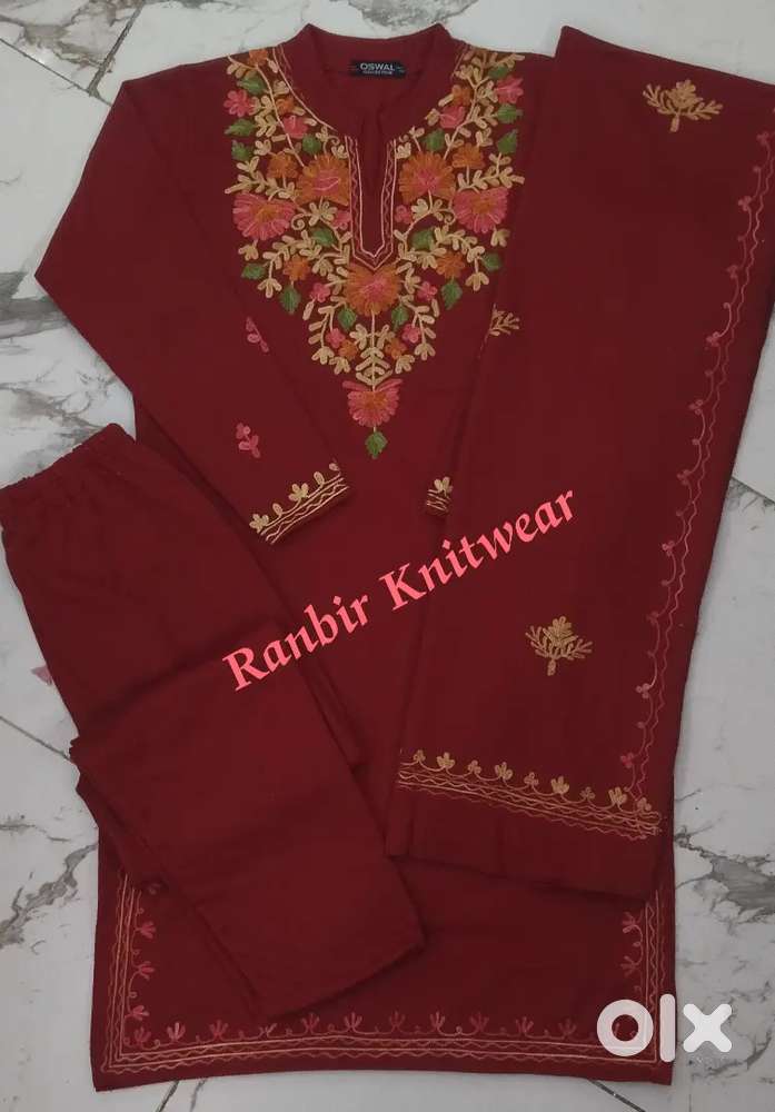 Woolen kurti 3 piece set