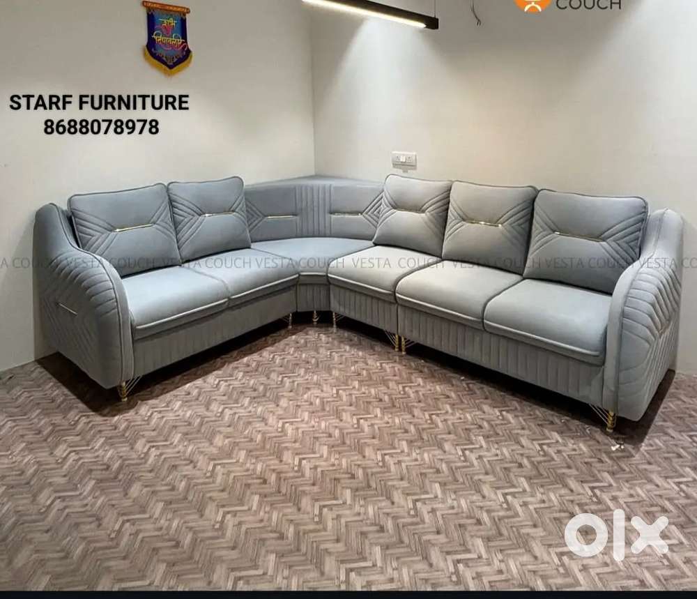 Premium quality L shape sofa set in starf premium furniture