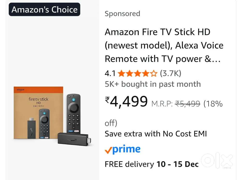 Amazon fire TV stick HD