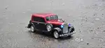 Antique car with built in bluetooth speaker