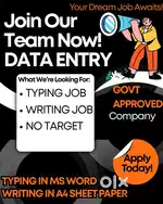 DATA ENTRY TYPING HANDWRITING WORK