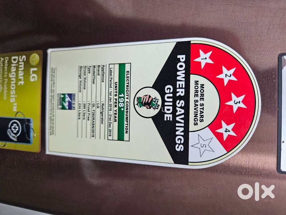 2019 lg 260l fridge for sale with stand