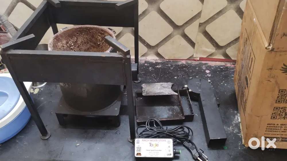 Electric charcoal & Wooden stove with stand