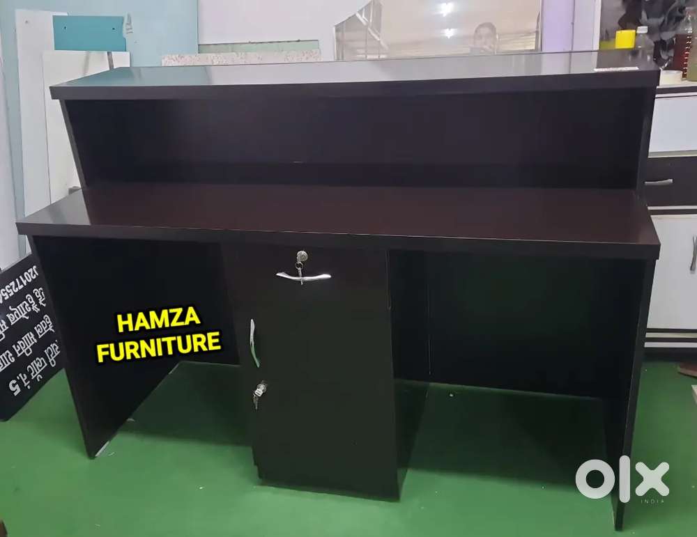 HAMZA FURNITURE NEW SIMPLE LOOK PARTICLE WOOD 2by5 RECEPTION TABLE