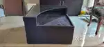 Corner side table with storage