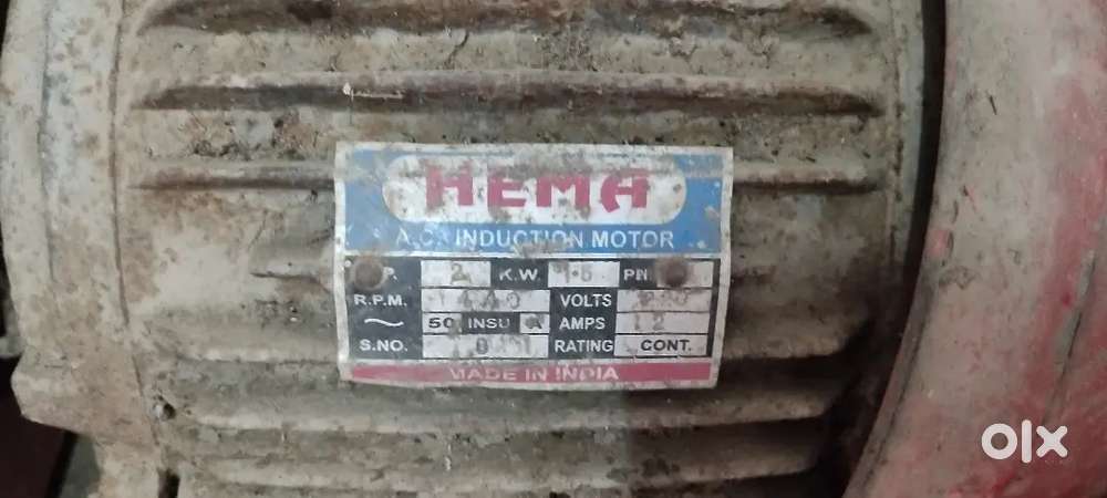 2HP SINGLE PHASE MOTOR FOR SALE