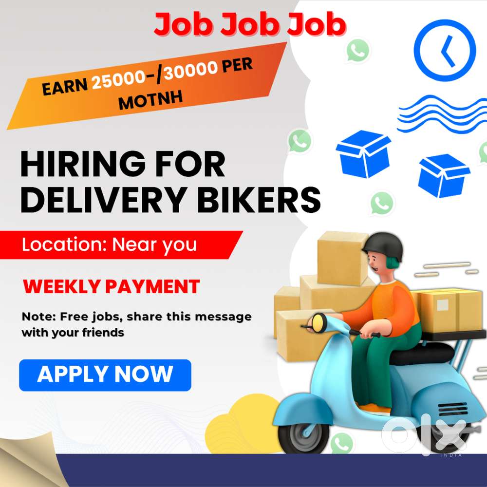 Delivery Boy Job in Sunny Enclave Kharar