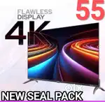 55 smart 4k voice remote android led frameless.