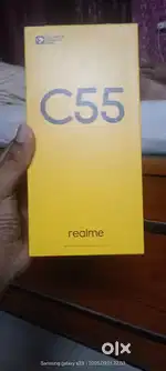 realme c55 with adaptor and box with bill