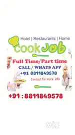 Cook for restaurant.