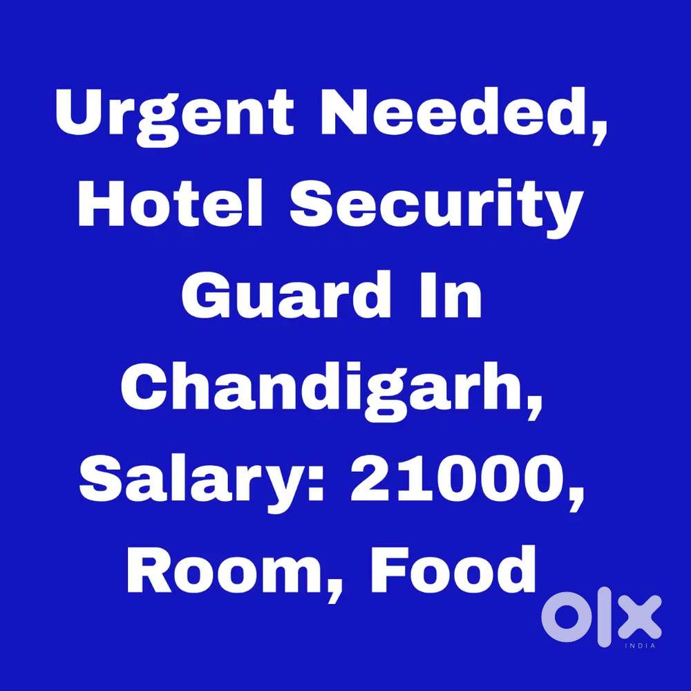 Hotel Security Guard,  Chandigarh,  Food, Room
