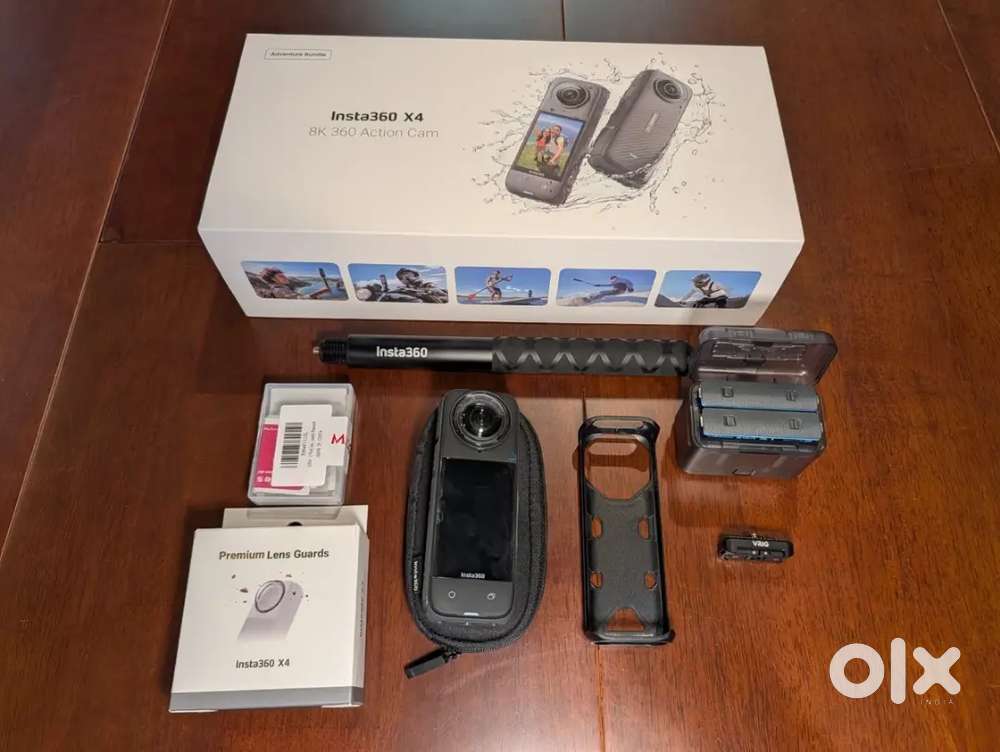 Insta360 X4 ONE X4 8K 360 Camera + Invisible Stick + Extra Batteries