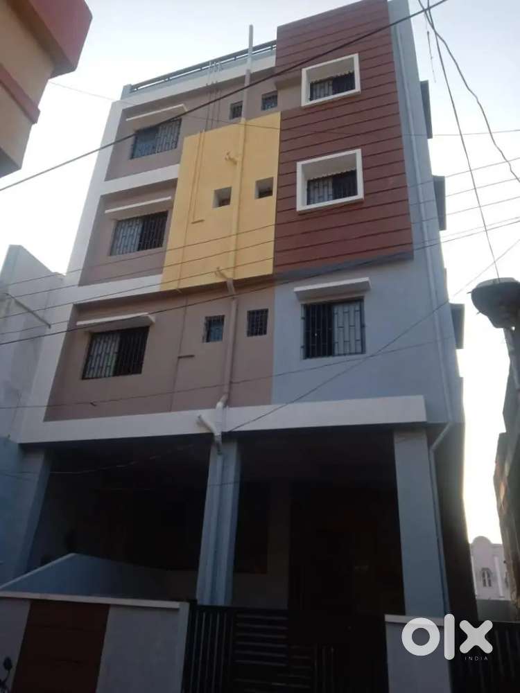 Female building cleaning maid