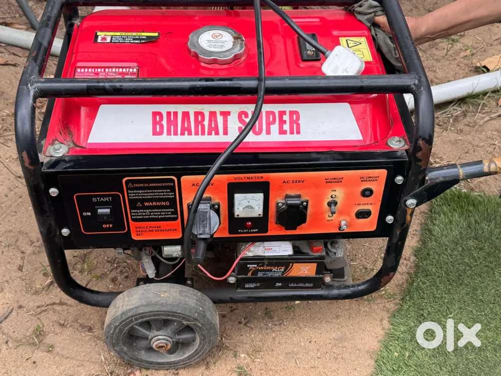 Bharat Super 3500 Petrol Generator- good condition-2.5kW Output