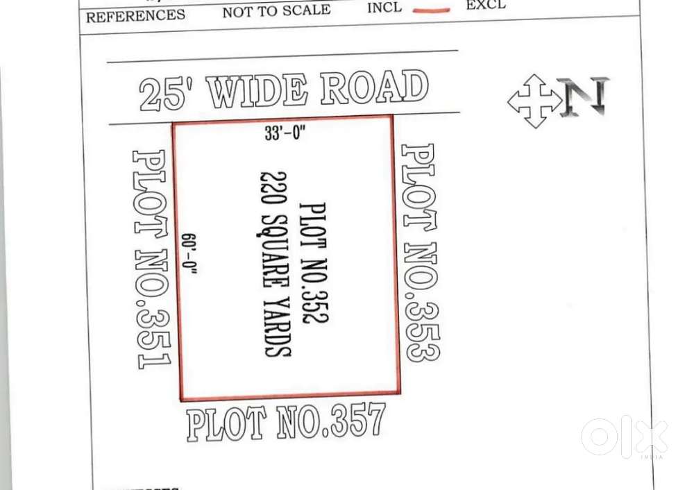 Warangal highway adjacent West facing 220 yards plot for sale