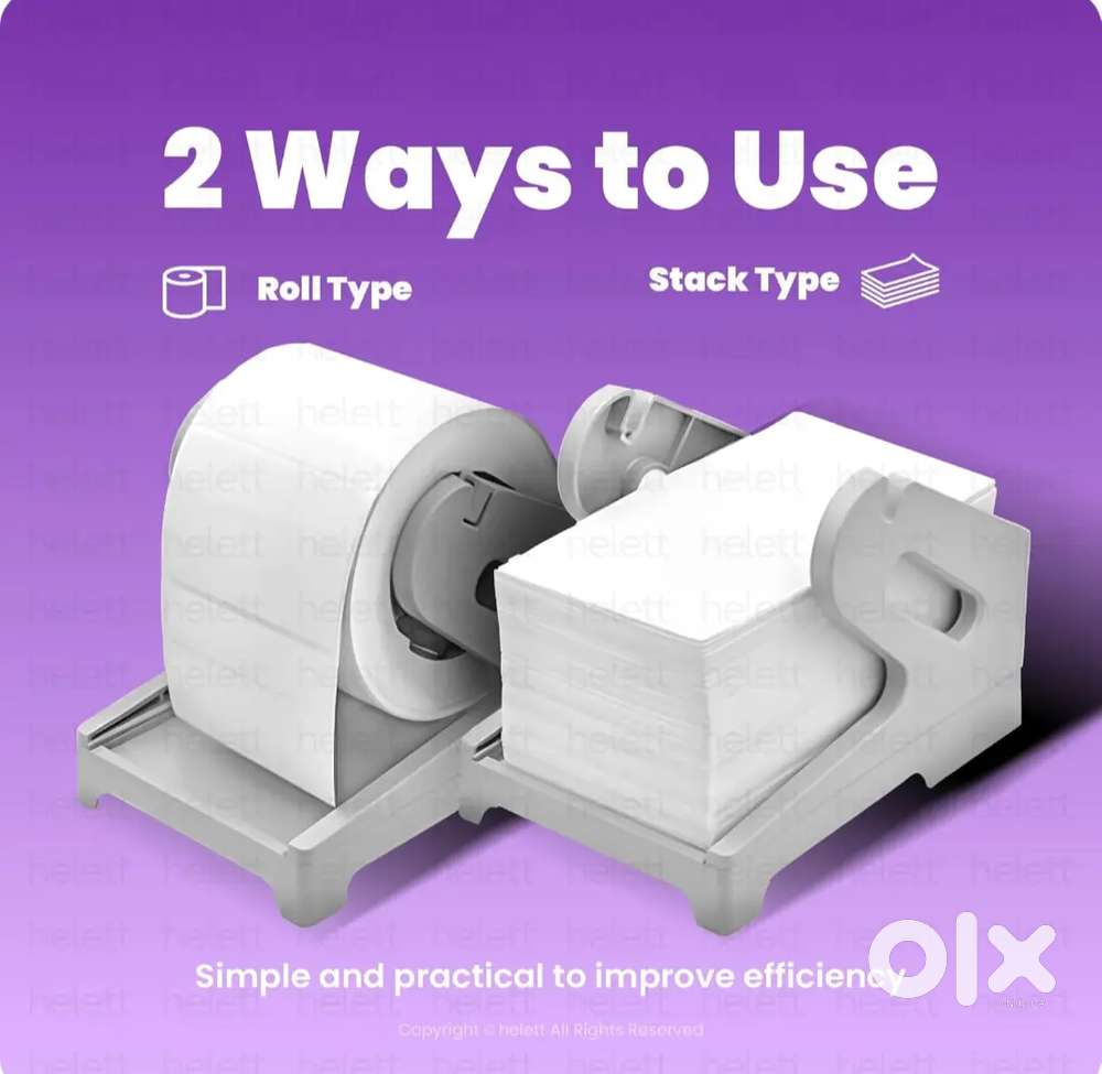 Thermal Label Roll Holder for  Multi-Size Label Stand