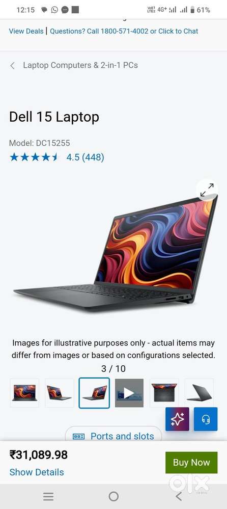 Dell 15 model dc 15255