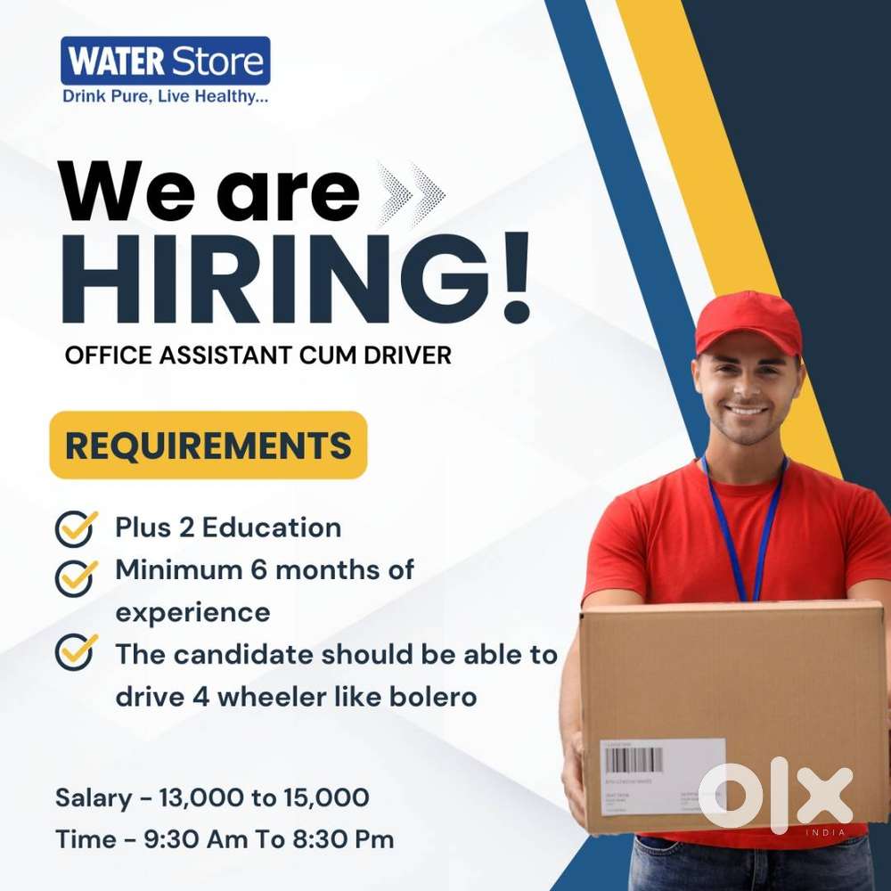 Job Title: Office Assistant cum Driver