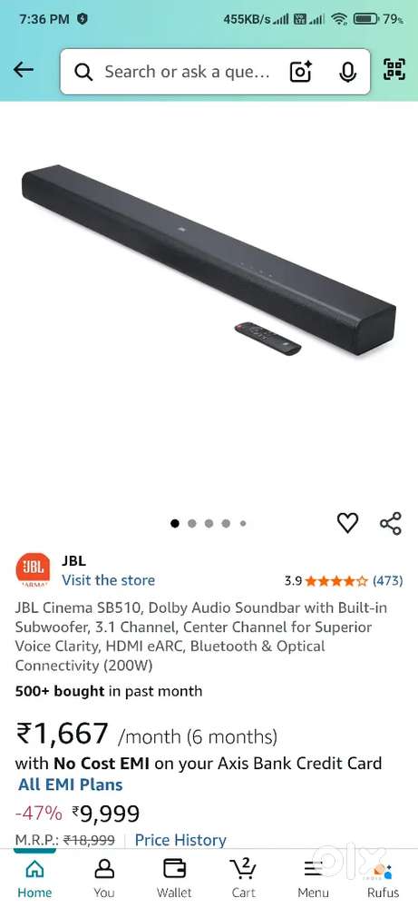 JBL SB510 SOUND BAR