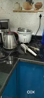 Massager, Rice cooker, Hair styler, room heater, utensils, clothesbags