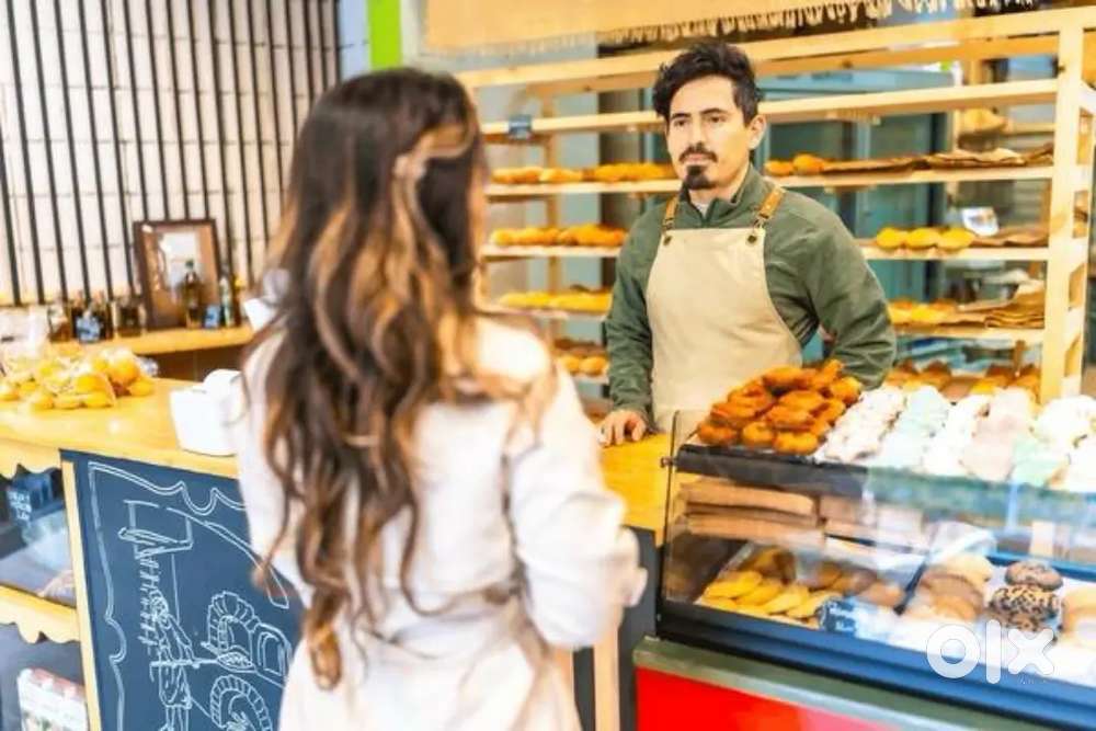 Saleman for bakery shop male or female
