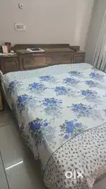 Double bed with storage