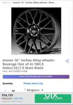 Momo Alloys & Continental Tyres