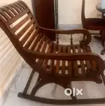 Wooden revolving chair for relaxing
