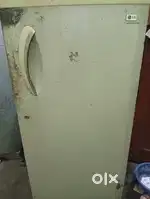 LG single door refrigerator with white shade coloured