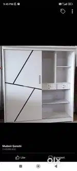 PREMIUM SLIDING WARDROBE IN WHITE MATTE FINISHED