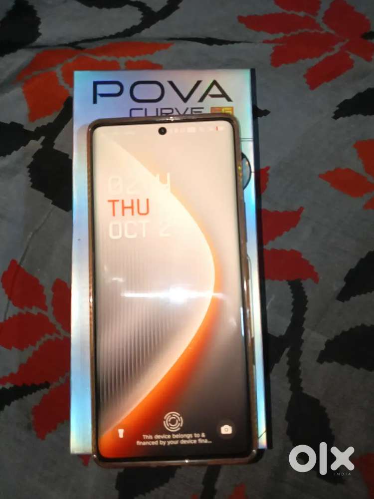 Pova curved amoled display 8/128 5g new mobile display fingerprints