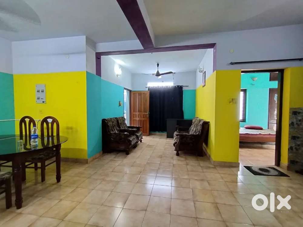 At Ambalamukku 2BHK semi-furnished apartment for rent