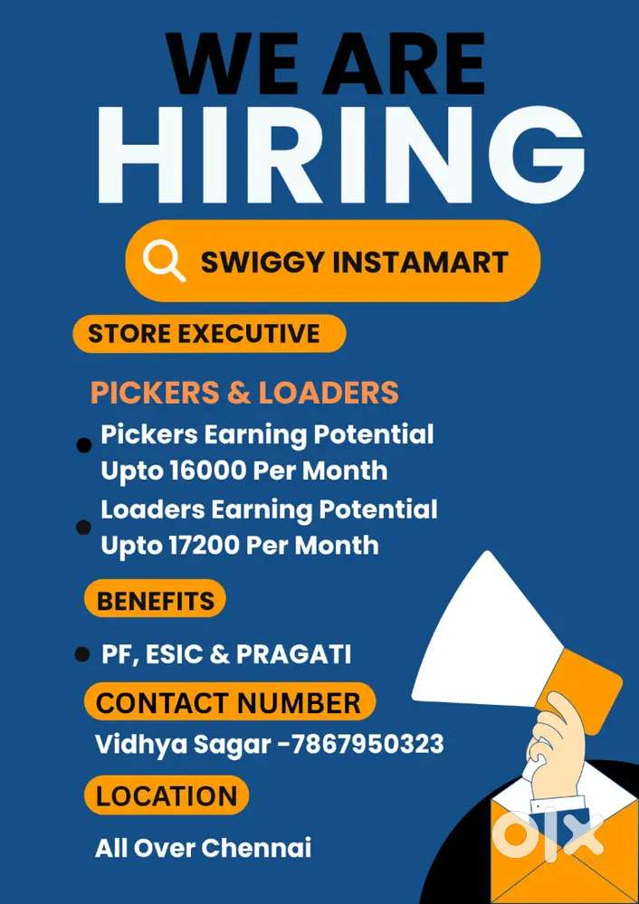 SWIGGY INSTAMART PODS OVERALL CHENNAI