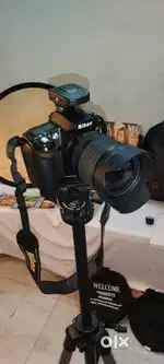 NIKON D90 DSLR, Kit Zoom Lens 18- 105, camera accessories studio light