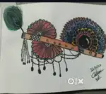 Drawing of basuri. With lamination