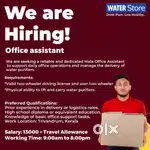 Required Office assistant Male